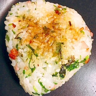 パクチー祭り☆パクチーとベーコンの焼きおにぎり